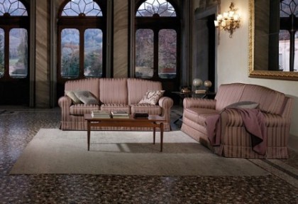 CAMBRIDGE - divano 3 posti + divano 2 posti maxi  ( versione divano con  balza ) - divani classici personalizzati - SOFA CLUB