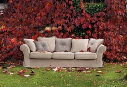EPOCA - divano 3 posti extra ( versione divano con balza ) divano con cuscini schianale mobili 