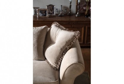EPOCA - divano classico ad angolo ( versione divano con balza ) divano 3 posti extra + poltrona centrale sb + pouf