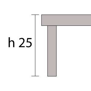 Rete + Piedini H 25 cm